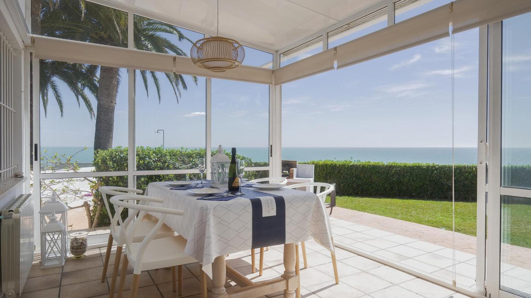 Willa Casa Vesalia A 1A Linea De Mar Con Aa Y Wi-Fi. Vinarós Zewnętrze zdjęcie